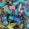 15 long-tail clips mixed set, large clips for stationery, small multi-functional book clips, test paper clips, swallowtail clips, phoenix-tail clips, file clips, stationery ticket clips, office supplies, metal small clips for fixation details Picture
